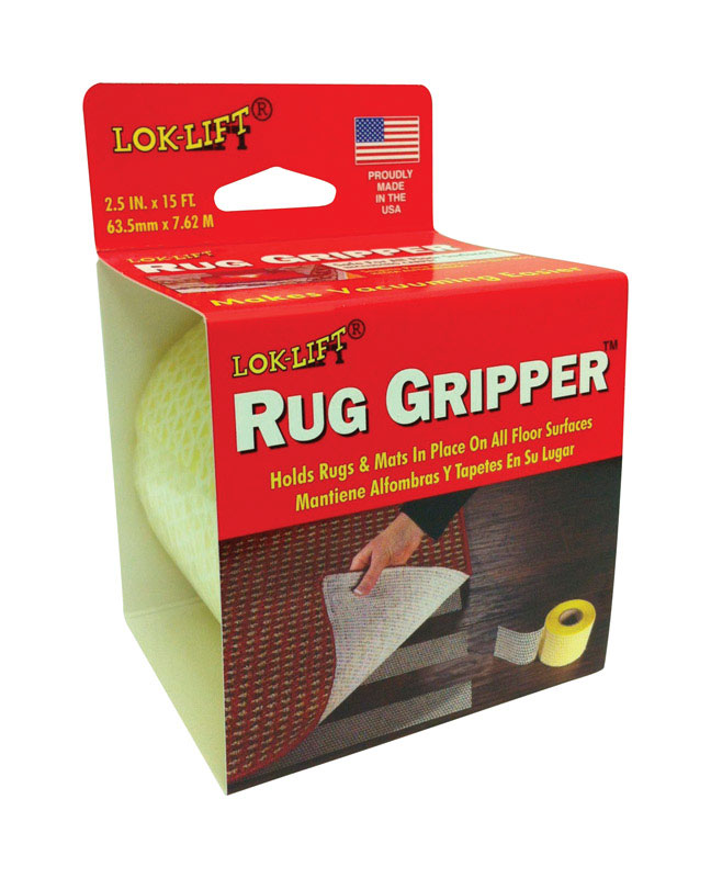 Lok-Lift 2.5" X 15' Reversible Scrim Indoor Rug Gripper - Made In USA