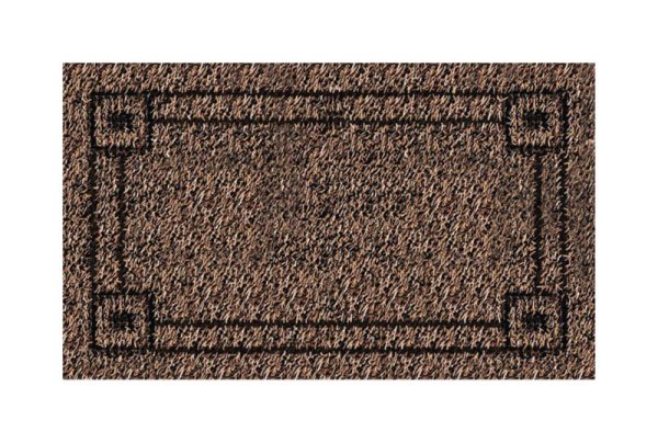 GrassWorx 30 in. L X 18 in. W Brown Polyethylene Door Mat