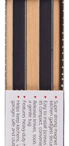 Harold's Kitchen Black Wood Magnetic Knife/Tool Holder