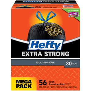 Hefty CinchSak 30 gal Trash Bags Drawstring 56 pk