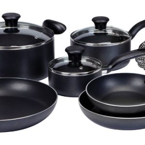 T-Fal Initiatives Aluminum Cookware Set Gray