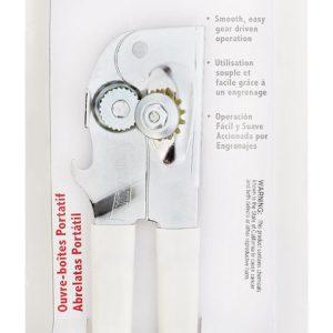 Swing-A-Way White Steel Manual Can Opener