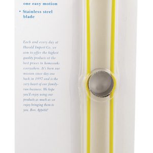Harold Import Yellow Stainless Steel Corn Cutter