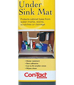 Con-Tact 4 ft. L X 24 in. W Gray Non-Adhesive Under Sink Mat