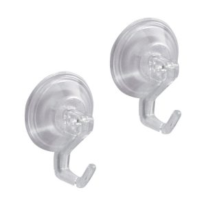 iDesign 2.8 in. H X 2 in. W X 2 in. L Clear Robe Hook