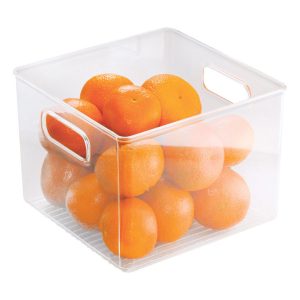 iDesign 0.22 cu ft Clear Storage Bin 6 in. H X 8 in. W X 8 in. D