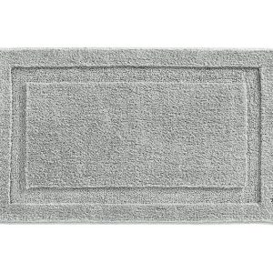 iDesign 34 in. L X 21 in. W Gray Microfiber Polyester Bath Spa Rug