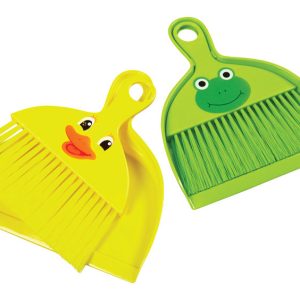 Diamond Visions 5.5 in. W Broom with Dustpan
