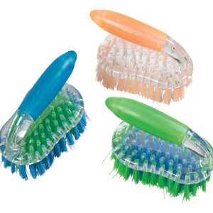 Diamond Visions 3 in. W Iron Handle Scrub Brush