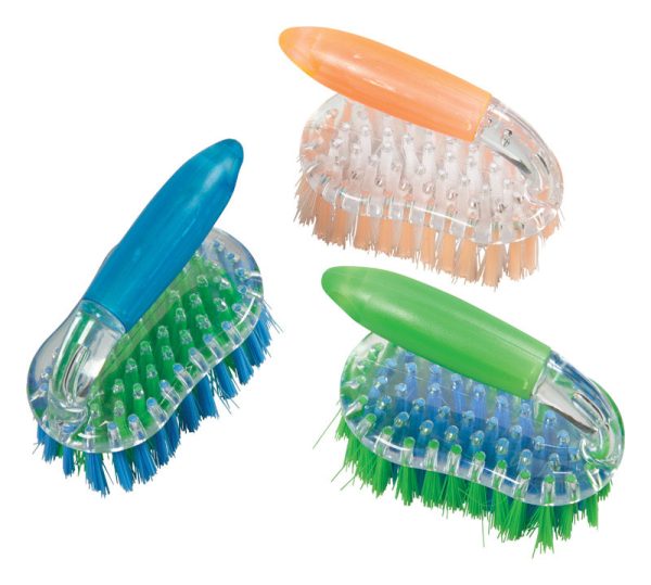Diamond Visions 3 in. W Iron Handle Scrub Brush