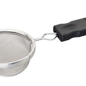 Good Cook Silver/Black Aluminum Mesh Strainer