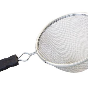 Good Cook Silver/Black Aluminum Mesh Strainer