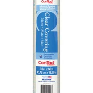 Con-Tact Clear Covering 60 ft. L X 18 in. W Clear Matte Shelf Liner