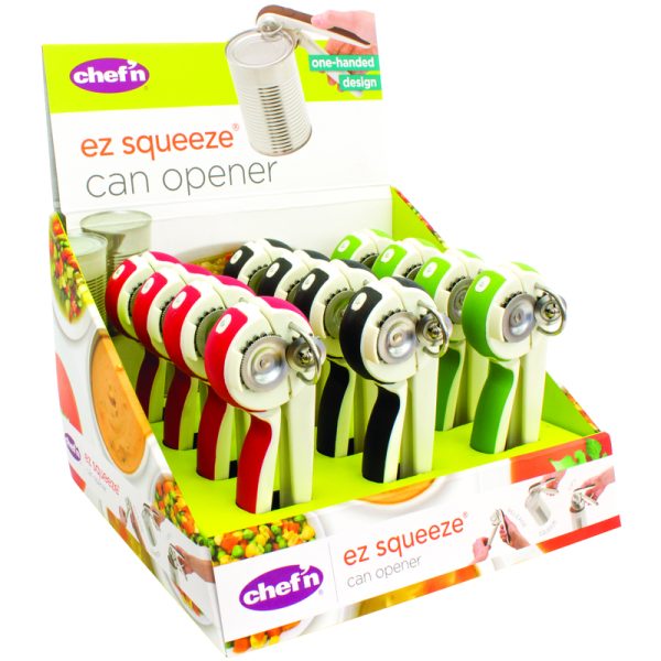 Chef'n EZSqueeze Assorted Stainless Steel Manual Can Opener