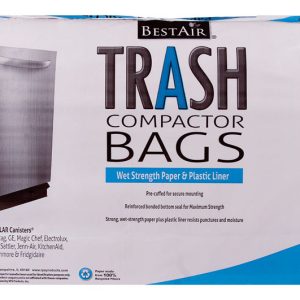 BestAir 10 gal Compactor Bags Flat Top 12 pk