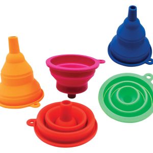 Diamond Visions Assorted 4 in. H Silicone Extendable Funnel
