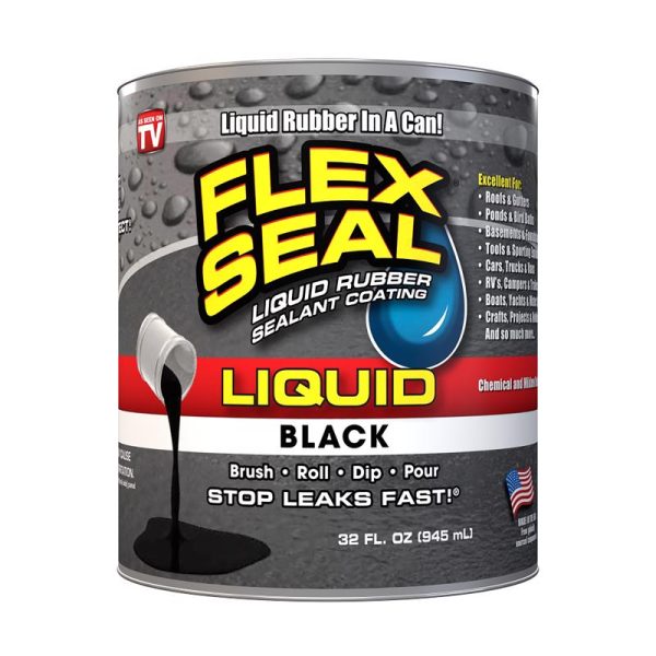 FLEX SEAL Family of Products FLEX SEAL Black Liquid Rubber Sealant Coating 32 oz