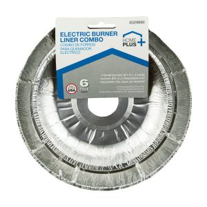 Home Plus Electric Burner Liner Silver 6 pk