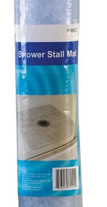 Living Accents 20 in. L X 20 in. W Clear Rubber Shower Stall Mat