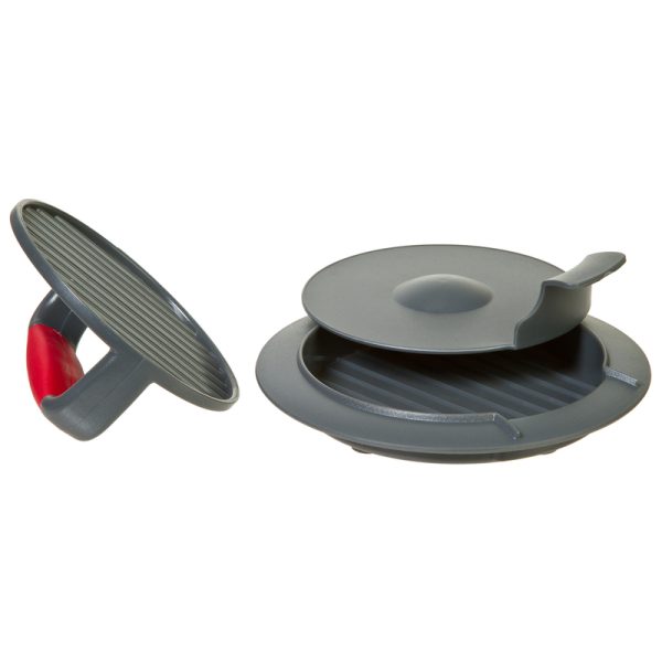 Progressive Prepworks Gray/Red Plastic Burger Press 1 Burger