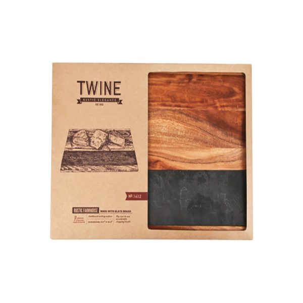 TWINE Slate/Wood Cheese/Chalk Board