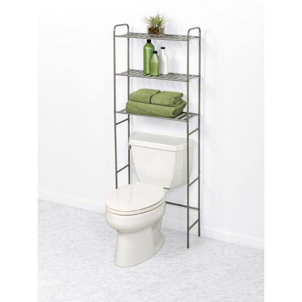 Zenith 60.2 in. H X 22.8 in. W X 8-1/2 in. D Silver Metal Spacesaver Shelf