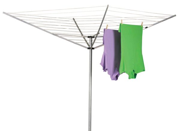 Household Essentials 72 in. H X 73 in. W X 73 in. D Aluminum Umbrella Clothes Dryer