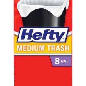 Hefty 8 gal Trash Bags Flap Tie 24 pk