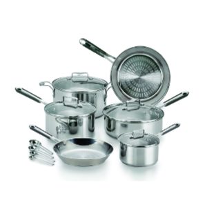T-Fal PerformaPro Stainless Steel Cookware Set Silver