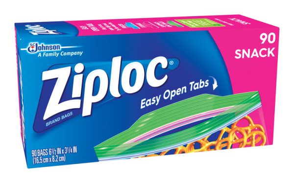 Ziploc Clear Snack Bag 90 pk