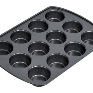 Wilton 15 in. W X 10.5 in. L Muffin Pan Gray