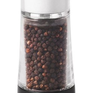 OXO Good Grips Clear/Silver Plastic/Stainless Steel 2-in-1 Salt & Pepper Grinder Shaker 4-3/4 oz