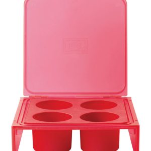 Architec Homegrown Gourmet Red Silicone Deep Herb Freezer Tray