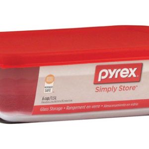 Pyrex Simply Store 6 cups Clear Food Storage Container 1 pk