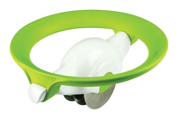 Urban Trend Orbit White/ Green Plastic/Stainless Steel Herb Chopper