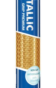 Con-Tact Metallic Grip Premium 4 ft. L X 18 in. W Gold Non-Adhesive Shelf Liner