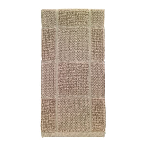 T-Fal Sand Cotton Checked Parquet Kitchen Towel 1 pk