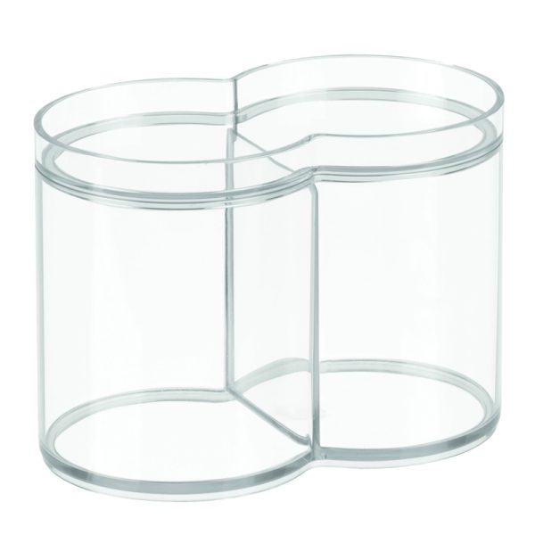 iDesign Clarity Clear Plastic Dual Canister