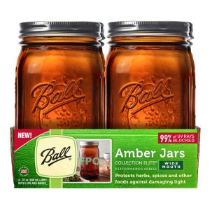 Ball Collection Elite Wide Mouth Canning Jar 32 oz 4 pk