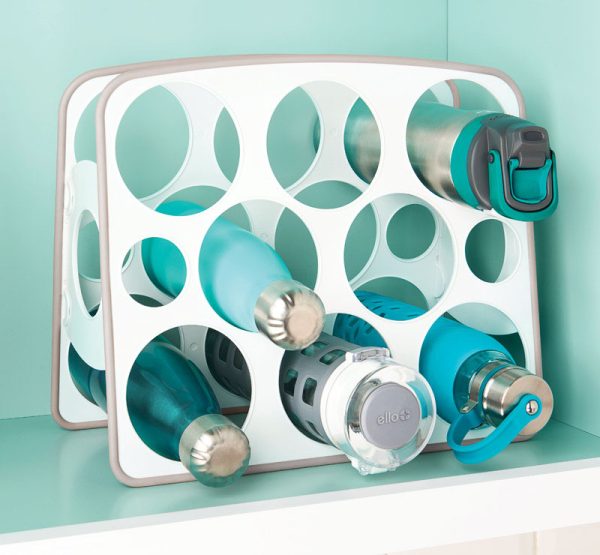 YouCopia White ABS Plastic Bottle Organizer 8 bottle