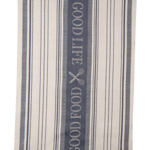 Kay Dee Cooks Kitchen Graphite Cotton Woven Jacquard Tea Towel 1 pk