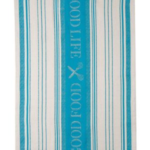 Kay Dee Cooks Kitchen Teal Cotton Tea Towel 1 pk