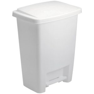 Rubbermaid 8.25 gal White Plastic Step On Wastebasket