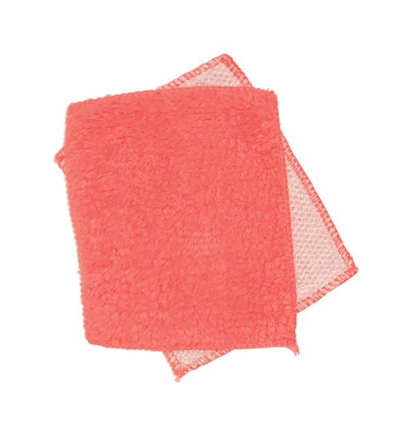 Janey Lynn's Designs Shrubbie King Salmon Cotton/Nylon Solid Kitchen Utility Cloth 2 pk