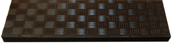 Multy Home 24 in. W X 9 in. L Black Rubber Stair Tread