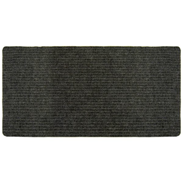 Multy Home Concord 45 ft. L X 26 in. W Gray Nonslip Carpet Runner