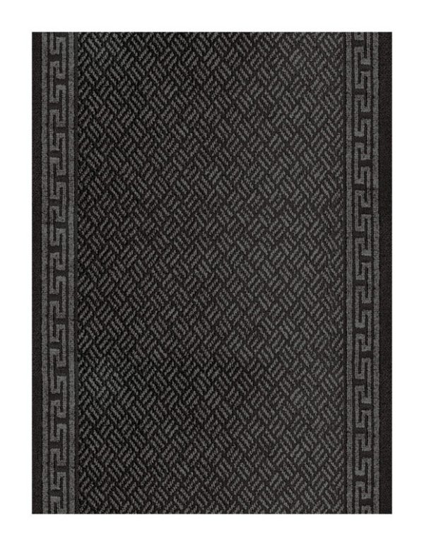 Multy Home 60 ft. L X 26 in. W Gray Nonslip Carpet Runner
