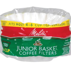 Melitta 4-6 cups White Basket Coffee Filter 100 pk