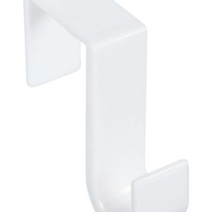 National Hardware Small White Plastic Over the Door Hook 20 lb 1 pk