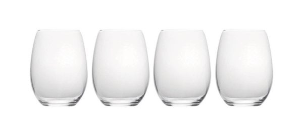 Mikasa Julie 19-3/4 oz Clear Crystal Stemless Wine Glass